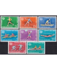 F-EX52098 RUMANIA MNH 1988 SEOUL OLYMPIC GAMES ATHLETISM SWIMMING BOXING FENCING RUNNING