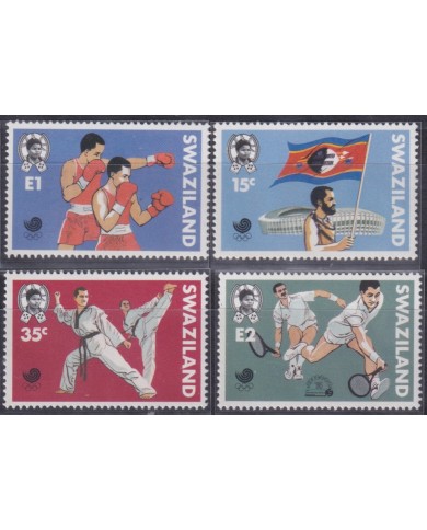 F-EX52127 SWAZILAND MNH 1988 SEOUL OLYMPIC GAMES ATHLETISM BOXING KARATE.
