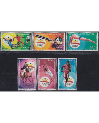 F-EX52176 GUINEA GUINEE MNH 1988 OLYMPIC GAMES BARCELONA SWIMMING BASKETBALL.
