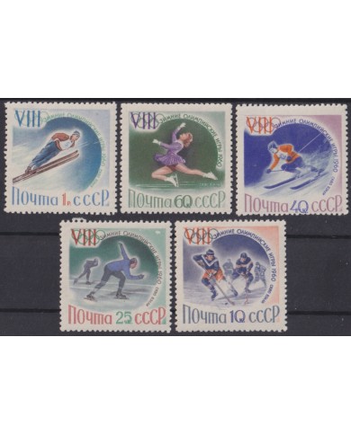 F-EX50789 RUSSIA MNH 1960 WINTER OLYMPIC GAMES SQUAW VALLEY SKI SKIITING.