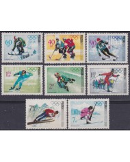 F-EX50802 POLAND MNH 1968 GRENOBLE WINTER OLYMPIC GAMES SKI.