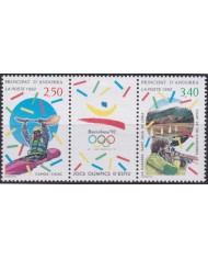 F-EX50797 ANDORRA MNH 1992 BARCELONA OLYMPIC GAMES CANOE SHOOTING.