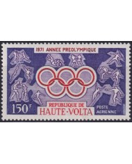F-EX50814 UPPER VOLTA MNH 1971 MUNICH OLYMPIC GAMES RINGS.