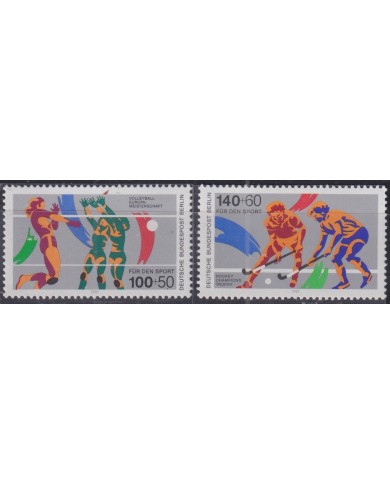 F-EX51177 GERMANY MNH 1989 VOLLEYBALL EUROPA CHAMPIONSHIP HOCKEY.