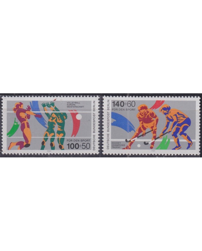F-EX51177 GERMANY MNH 1989 VOLLEYBALL EUROPA CHAMPIONSHIP HOCKEY.