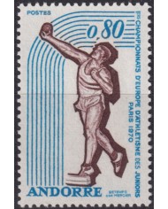 F-EX50806 ANDORRA MNH 1970 ATHLETISM EUROPA CHAMPIONSHIP.