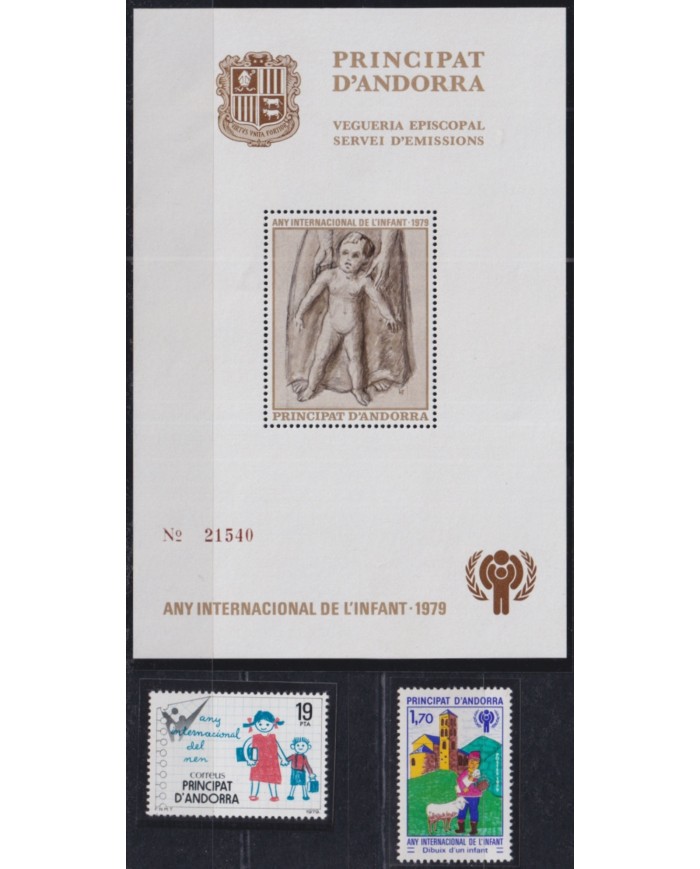 F-EX50461 ANDORRA MNH 1979 CHILD YEAR UNICEF CHILDREN.