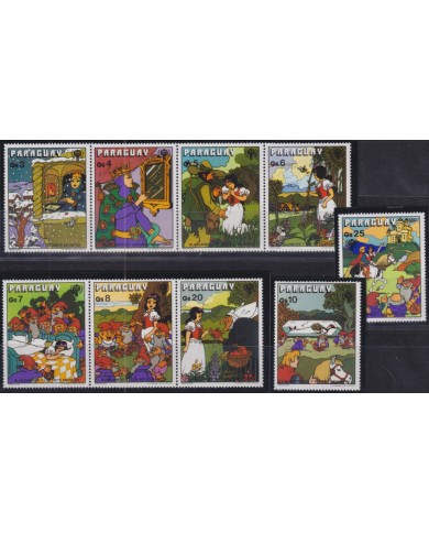 F-EX51010 PARAGUAY MNH 1979 CHILD YEAR UNICEF CHILDREN CARTOON WHITESNOW GRIMM TALES.