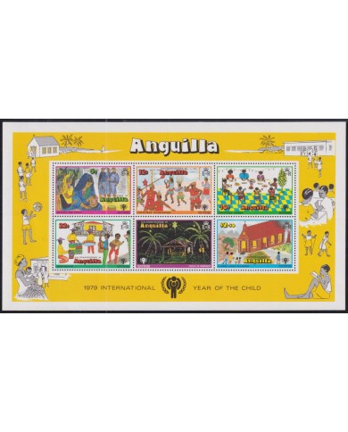 F-EX51018 ANGUILLA MNH 1979 CHILD YEAR UNICEF CHILDREN DRAWING.