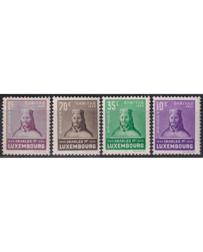 F-EX50167 LUXEMBOURG 1935 MNH CHARLES I + 50€ CATALOGUE.