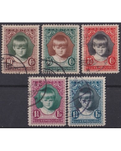F-EX48513 LUXEMBOURG 1929 CHARITY WELFARE CHILDREN USED +30€.