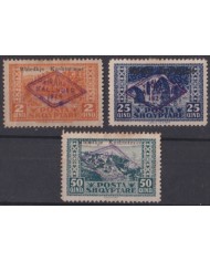 F-EX48676 ALBANIA 1924 OVERPRINT NATIONAL ASSEMBLY.