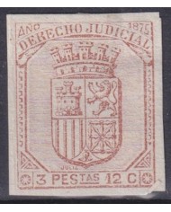 F-EX45807 PUERTO RICO SPANISH ANTILLES 1875 3.12 ptas IMPERFORATED PROOF.