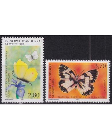 F-EX50735 ANDORRA MNH 1995 INSECTS BUTTERFLIES.