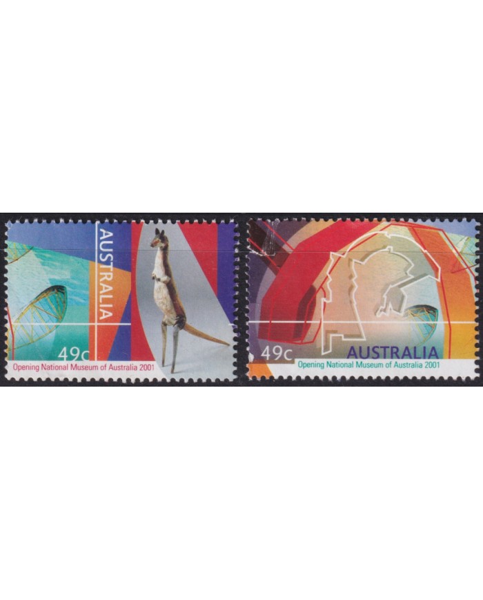 F-EX50732 AUSTRALIA MNH 2001 OPENING NATIONAL MUSEUM KAMBERRA KANGOROO.