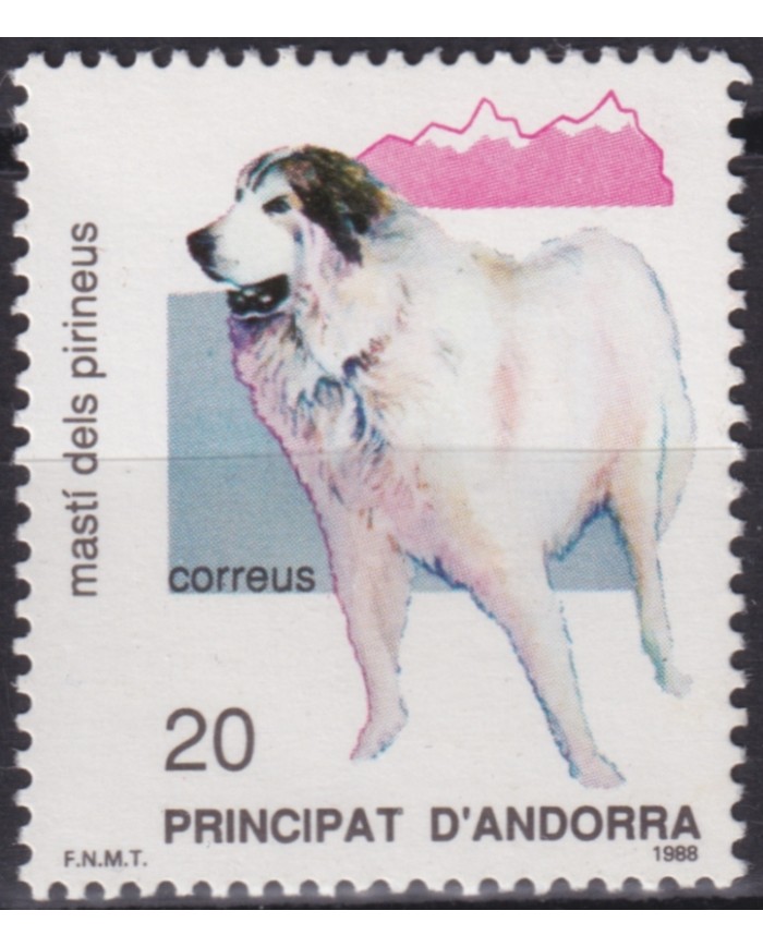 F-EX50751 ANDORRA MNH 1988 PERROS DOG.