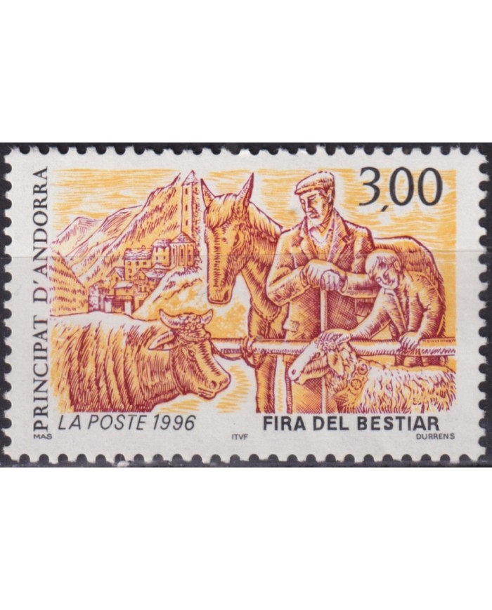 F-EX50753 ANDORRA MNH 1996 FAIR HORSE SHEEP.