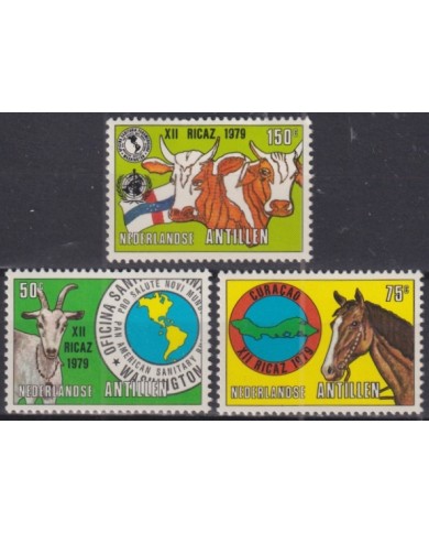 F-EX50750 NEDERLAND ANTILLES MNH 1979 INTER-AMERICAN MEETING FOOT CAO HORSE.