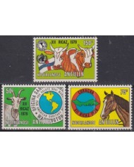 F-EX50750 NEDERLAND ANTILLES MNH 1979 INTER-AMERICAN MEETING FOOT CAO HORSE.