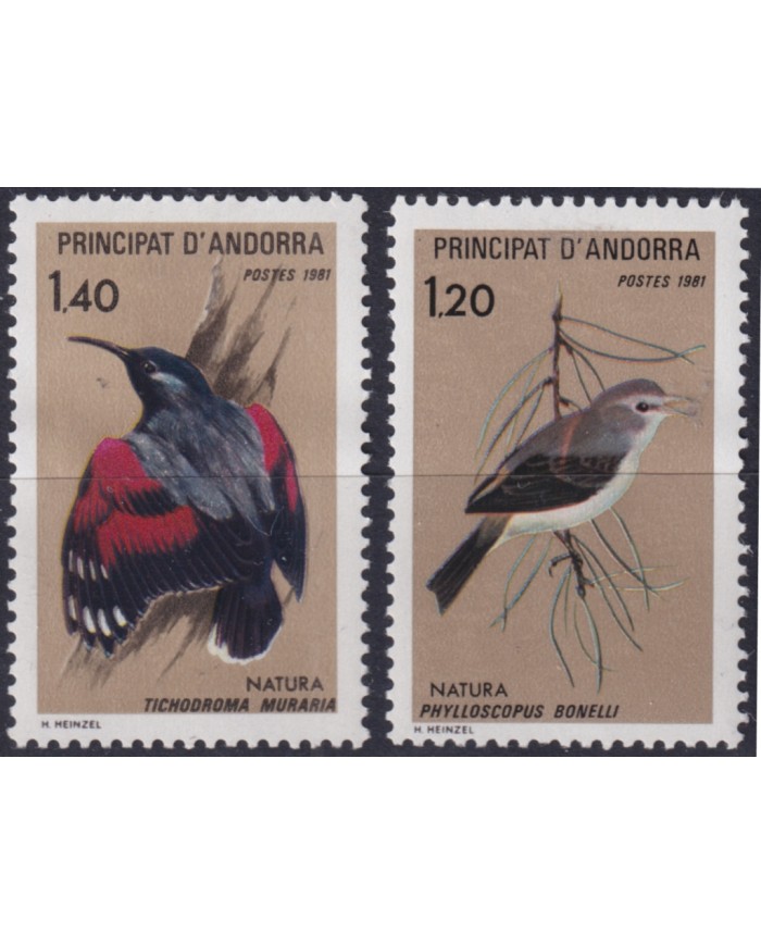 F-EX50739 ANDORRA MNH 1981 PROTECTION NATURE BIRD AVES PAJAROS OISEAUX.