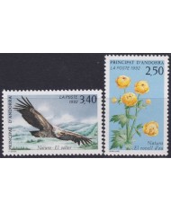 F-EX50756 ANDORRA MNH 1992 NATURE BIRD AVES PAJAROS OISEAUX CONDOR FLOWER.