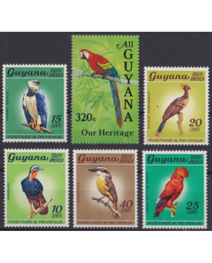 F-EX50765 GUYANA MNH PARROT BIRD AVES PAJAROS.