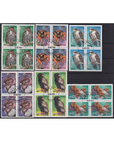 F-EX50773 TANZANIA USED 1994 BIRD AVES PAJAROS OISEAUX VÖGEL EAGLE.