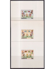 F-EX51895 LIBERIA MNH 1982 WORLD SOCCER FOOTBALL CUP SPAIN CARDBOARD PROOF.