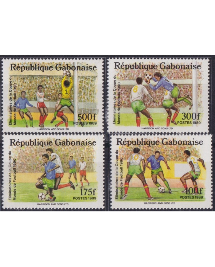 F-EX52169 GABON MNH 1989 SOCCER WORLD CUP FOOTBALL.