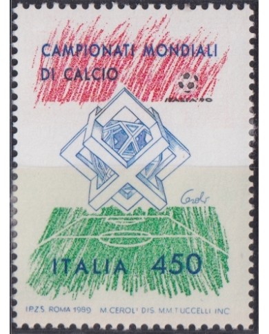 F-EX52186 ITALY MNH 1989 SOCCER WORLD CUP FOOTBALL.