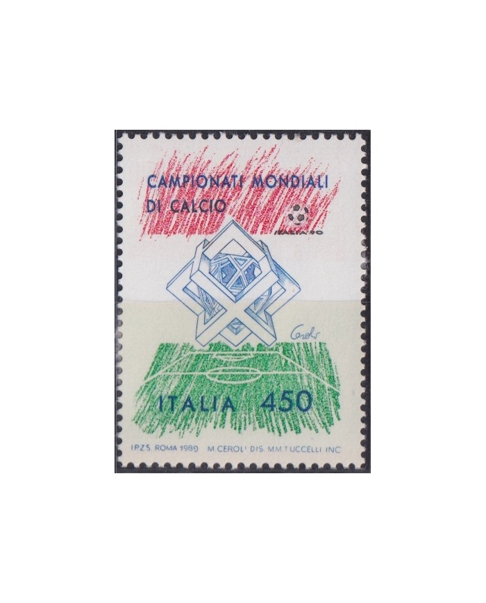 F-EX52186 ITALY MNH 1989 SOCCER WORLD CUP FOOTBALL.