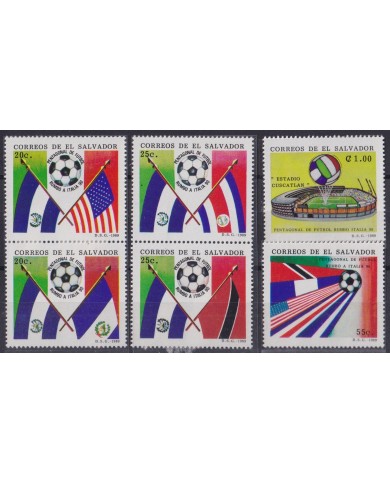 F-EX52208 EL SALVADOR MNH 1990 SOCCER WORLD CUP FOOTBALL.