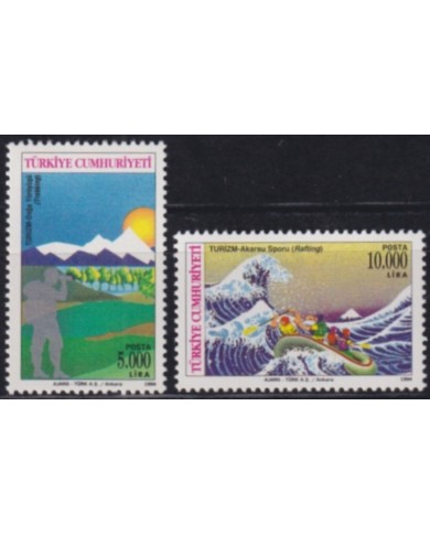 F-EX49430 TURKEY MNH 1994 SPORT RAFTING TREKKING.