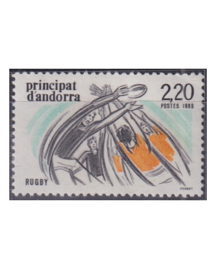 F-EX52020 ANDORRA MNH 1988 SPORT RUDBY FOOTBALL.
