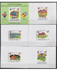 F-EX52402 COMORES MNH 1982 CHAMPIONSHIP SOCCER FOOTBALL 6 IMPERF PROOF.
