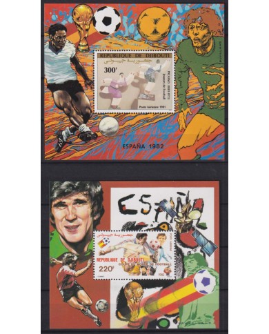 F-EX51970 DJIBOUTI MNH 1981 CHAMPIONSHIP SOCCER FOOTBALL & PICASSO PAINTING ART.