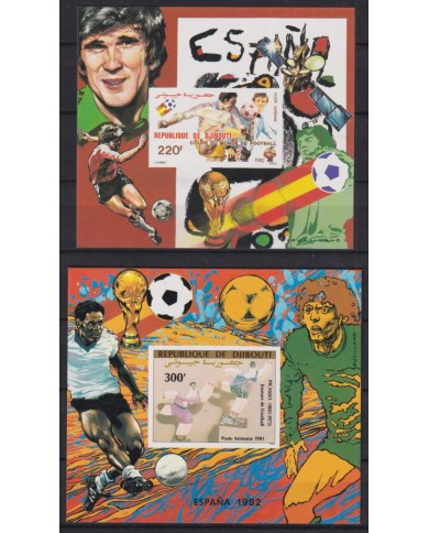 F-EX51971 DJIBOUTI MNH 1981 IMPERF CHAMPIONSHIP SOCCER FOOTBALL & PICASSO PAINTING ART.