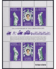 F-EX52496 GILBERT IS MNH 1978 SILVER JUBILEE CORONATION ELIZABETH II.