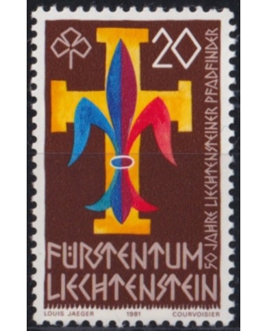 F-EX52608 LIECHTENSTEIN MNH 1981 LORD BADEM POWELL BOYS SCOUTS.