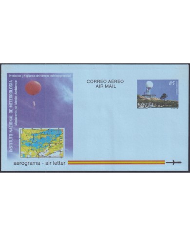 F-EX52468 ESPAÑA SPAIN 1999 AEROGRAMME METEOROGICAL INSTITUTE.
