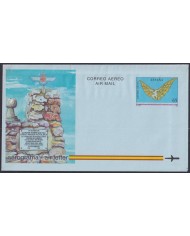 F-EX52473 ESPAÑA SPAIN 1993 AEROGRAMME FIRST MAN FLIGHT IN SPAIN AVION AIRPLANE.