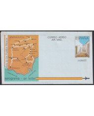 F-EX52478 ESPAÑA SPAIN 1988 AEROGRAMME RUTA DE LOS PUEBLOS BLANCOS.
