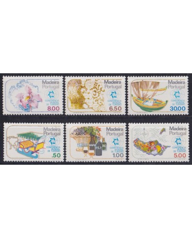 F-EX52512 MADEIRA PORTUGAL MNH 1980 TOURISM CONFERENCE GARDEN FLOWER FLORES.