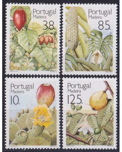 F-EX52511 MADEIRA PORTUGAL MNH 1992 FRUIT GARDEN FLOWER FLORES.