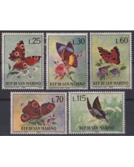 F-EX52632 SAN MARINO 1963 MH VII INSECTS BUTTERFLIES PAPILLON MARIPOSAS.
