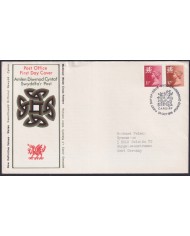 F-EX51282 UK ENGLAND 1976 FDC CARDIFF CANCEL WALLES MACHIN DEFINITIVE STAMPS.