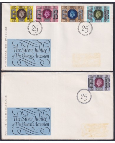 F-EX51289 UK ENGLAND 1977 FDC EDINBURGH CANCEL 25 ANNIV SILVER JUBILEE.