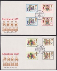 F-EX51303 UK ENGLAND 1977 FDC SPECIAL CANCEL CHRITMAS NAVIDAD DRAWING.
