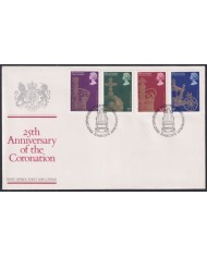 F-EX51300 UK ENGLAND 1978 FDC EDINBURGH CANCEL 25th ANN CORONATION.