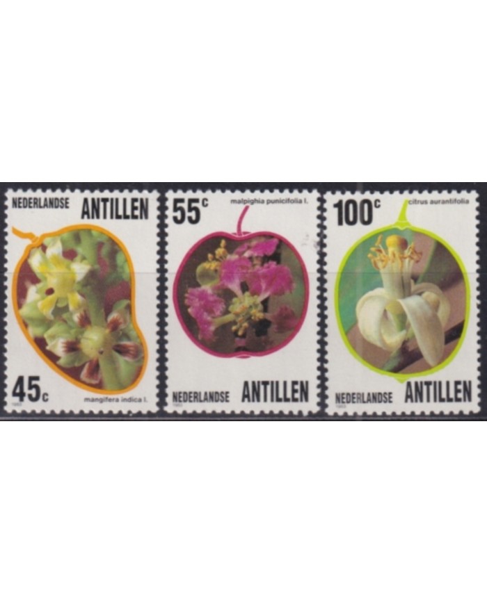 F-EX50841 NEDERLAND ANTILLES 1983 MNH FLORES FLOWER.
